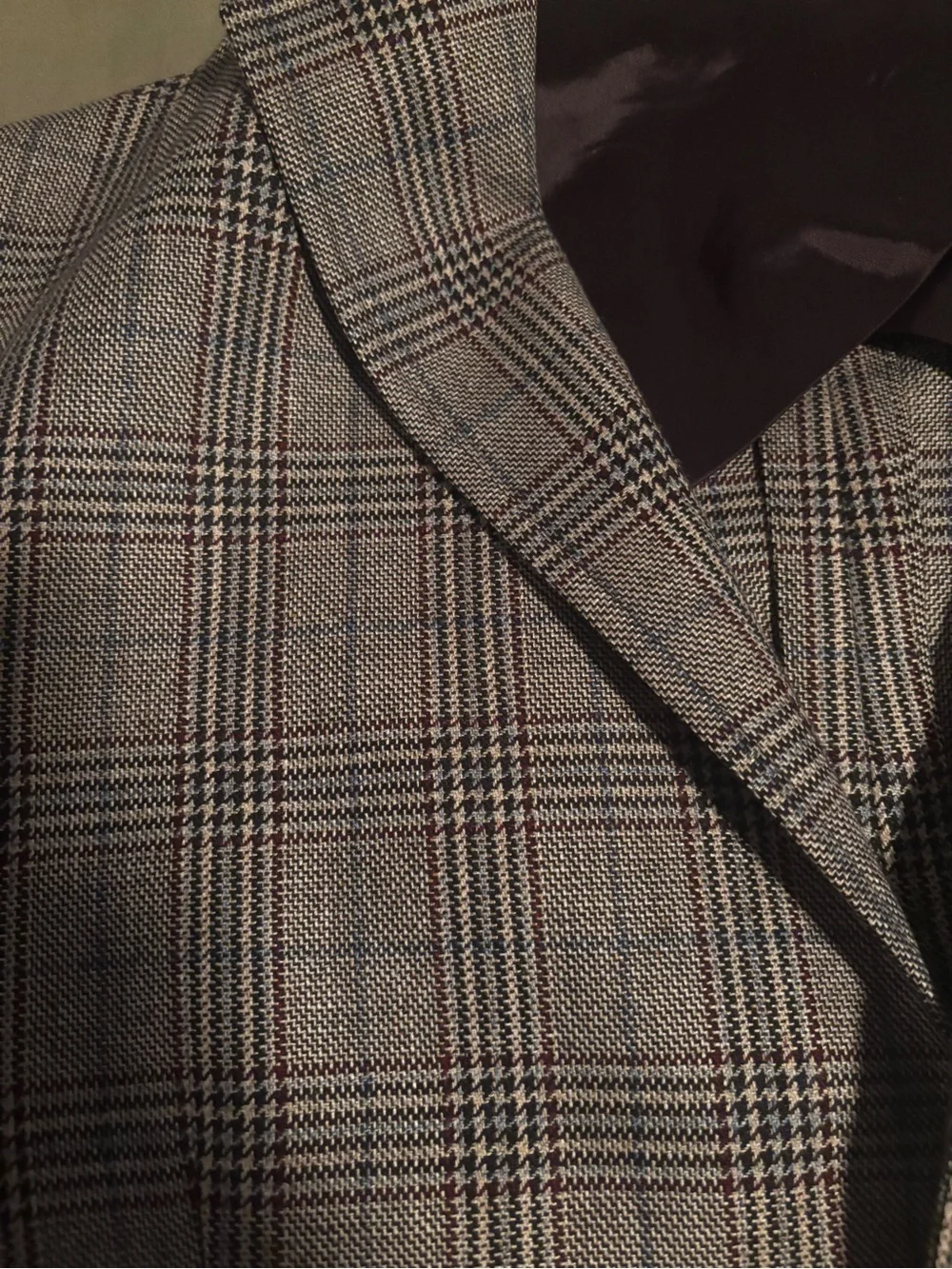 Beretta Italy Men’s 54 / US 44 Wool Silk Glen Plaid Lanificio di Pray Sport Coat